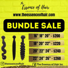 Load image into Gallery viewer, Bundle Deals for Sew Ins. The Essence of Hair is having a sale on their good quality hair extensions. 