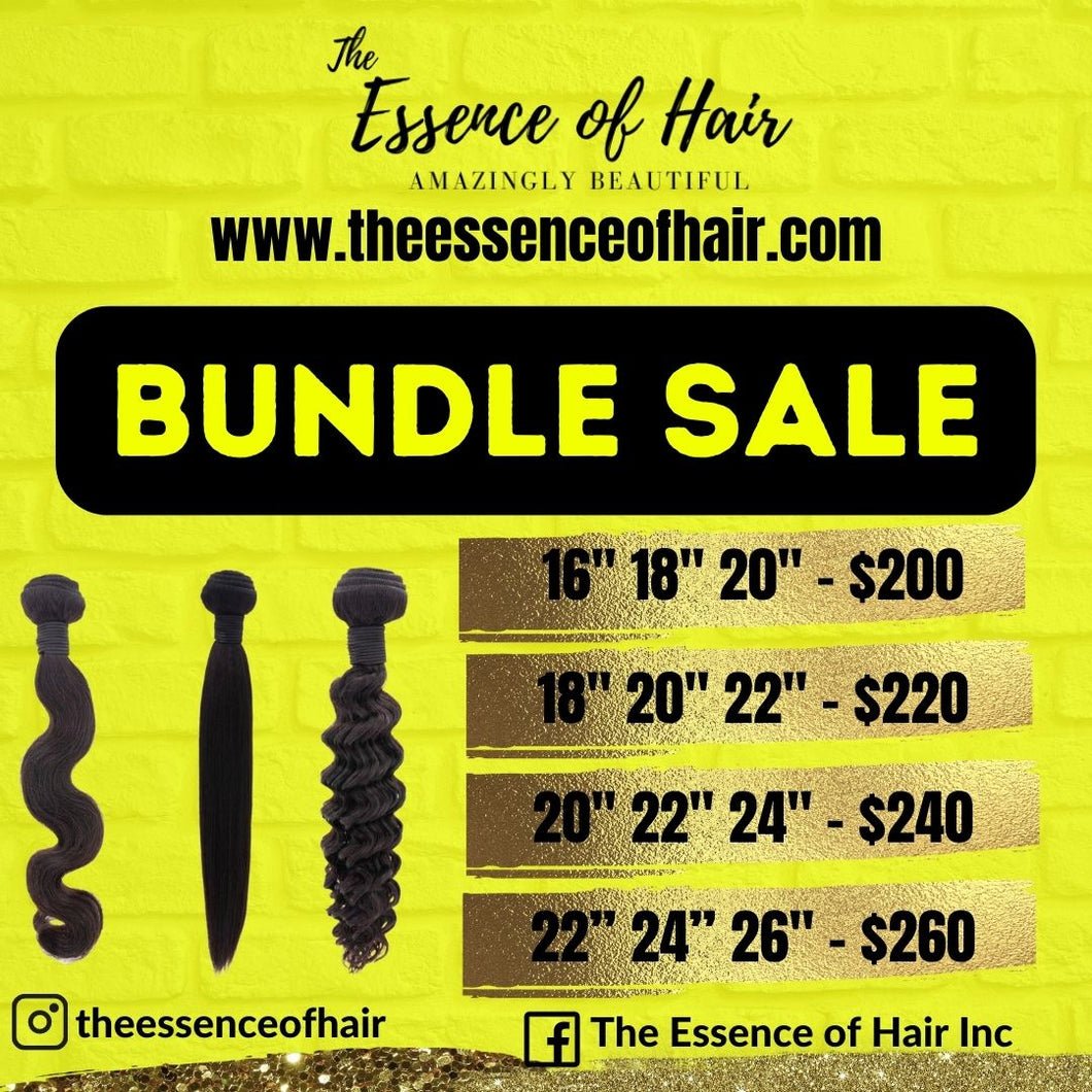 Bundle Deals for Sew Ins. The Essence of Hair is having a sale on their good quality hair extensions. 