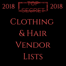 Load image into Gallery viewer, Hair and Clothing Vendor Lists