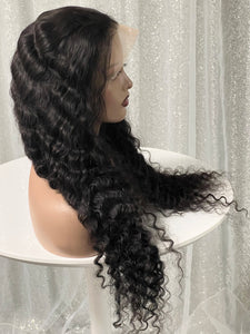 Deep Wave Transparent Lace Front Wig