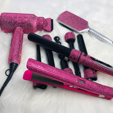Load image into Gallery viewer, Hot Tool Vendor List - Blinged Flat Iron Sets ,Crystal Brushes, Mirrors, Blow Dryers, Curling Wands, Etc