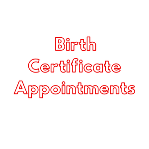 Same Day Birth Certificate Appointments